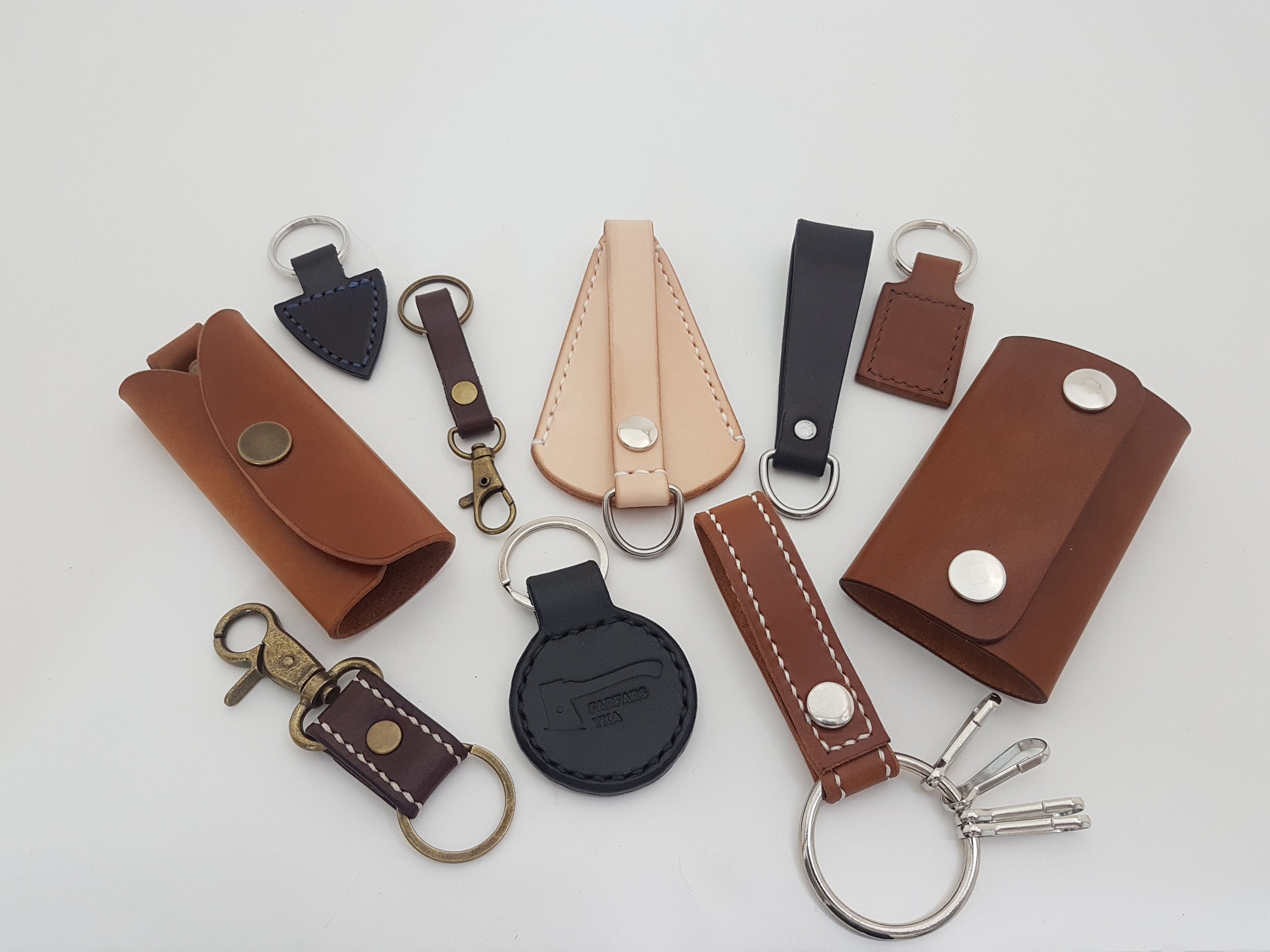 PDF Pattern: 10 Leather Key Holders/key Rings/key Fobs - Etsy PDF Pattern: 10 Leather Key Holders/key Rings/key Fobs - Etsy