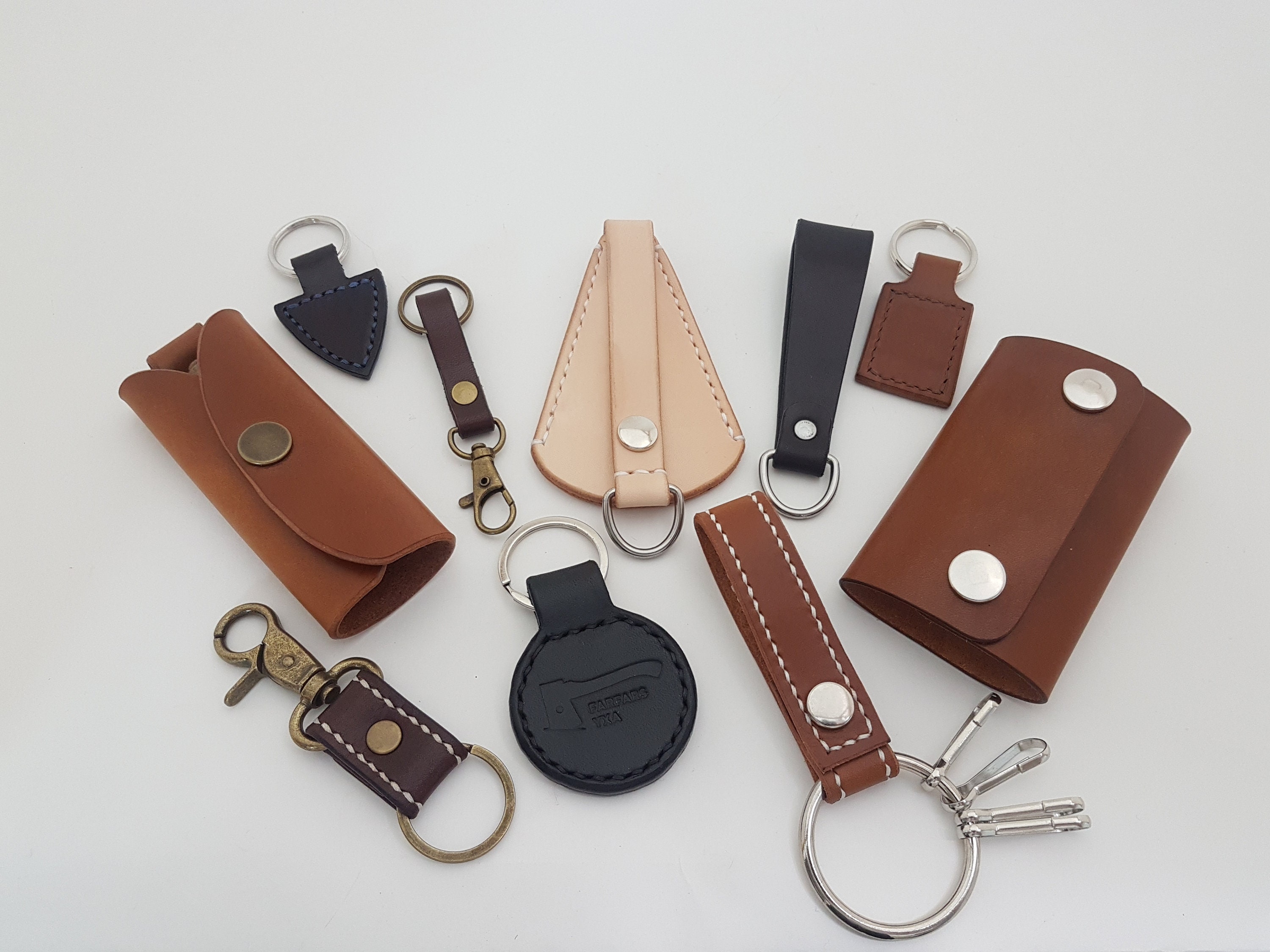 PDF Pattern: 10 Leather Key Holders/key Rings/key Fobs 