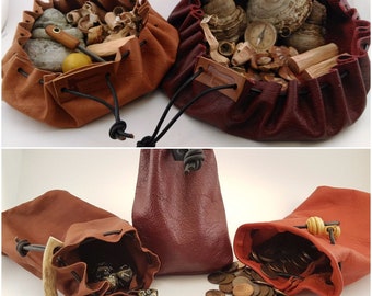 VALUE PACK: Pouches - Patterns for leather pouches in two variations and five different sizes, for bushcraft, dice, coins, coffee, LARP, etc