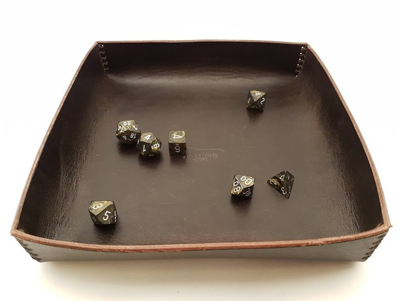 Pattern Leather Dice Tray Easy to Make Etsy