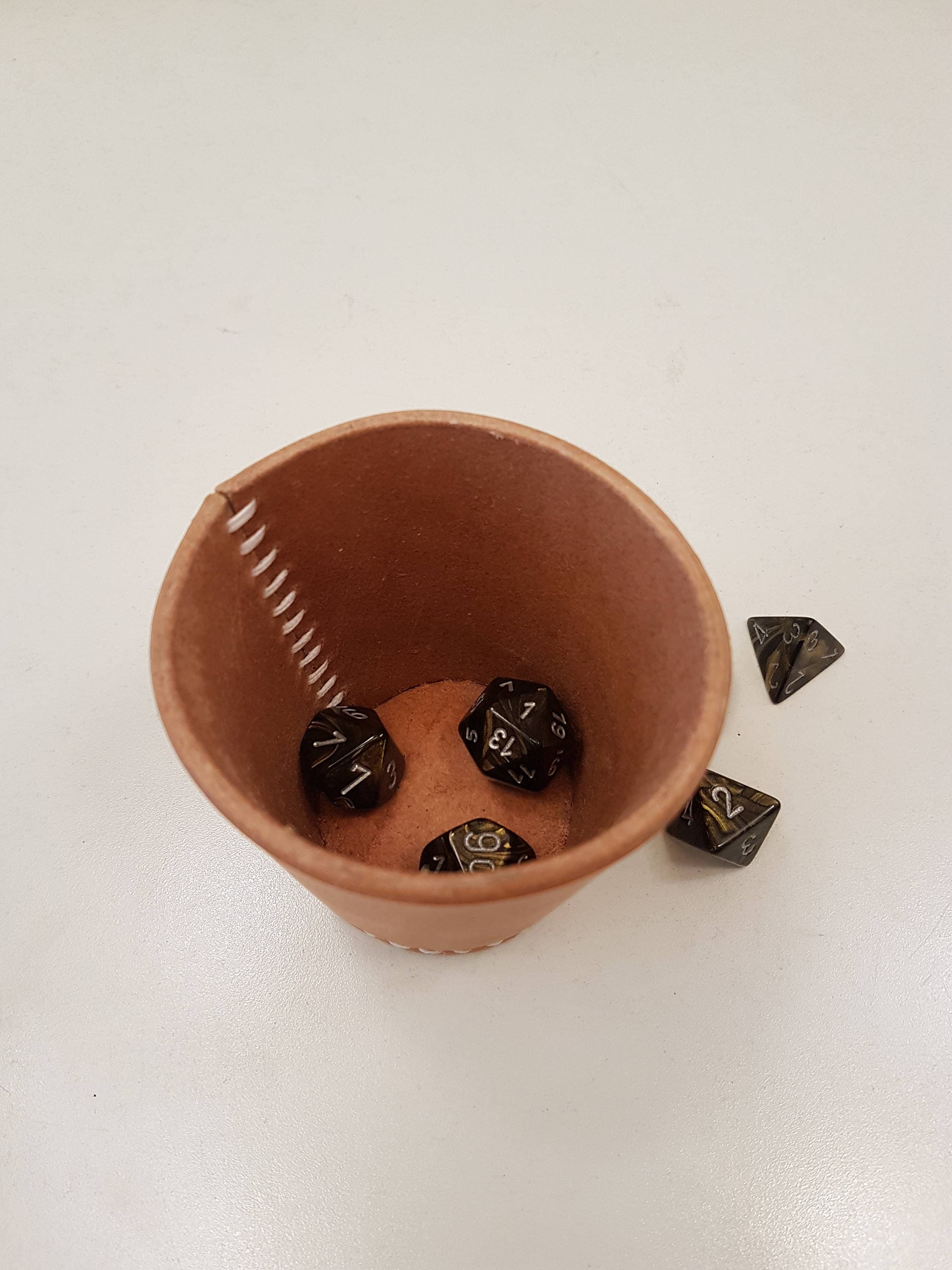 Pattern Leather Dice Cup. With Video Instructions Etsy