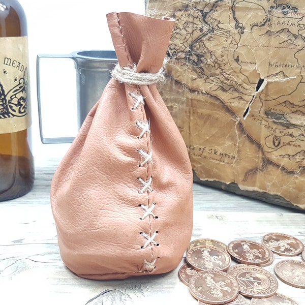 PDF Pattern: Skyrim inspired leather coin pouch