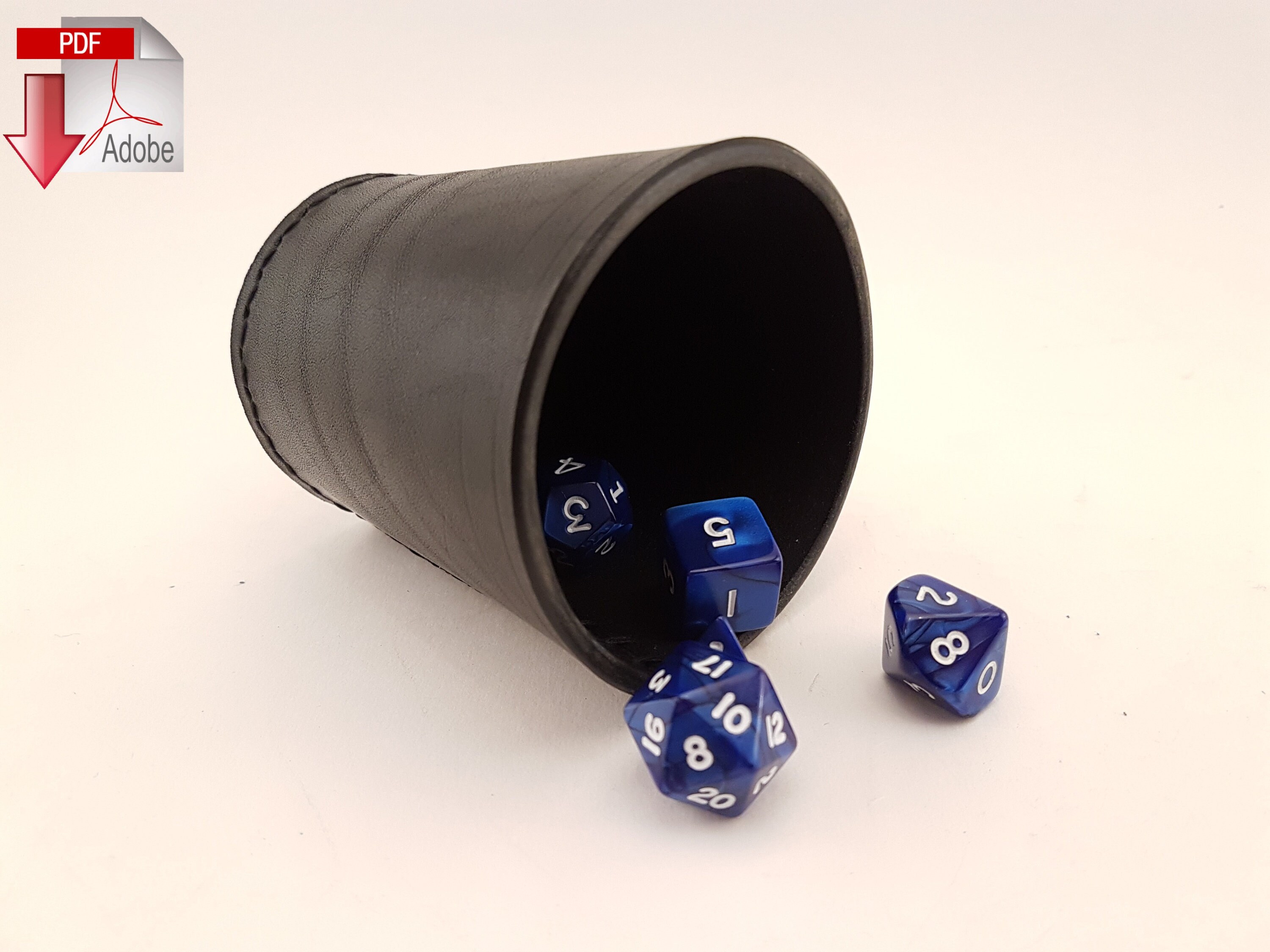 Pattern Leather Dice Cup. With Video Instructions Etsy