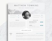 Editable Resume Template with Photo: Modern CV Design (Word)