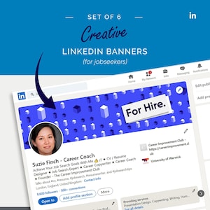 Linkedin Banner for Jobseekers Linkedin Banner Template Linkedin Header ...