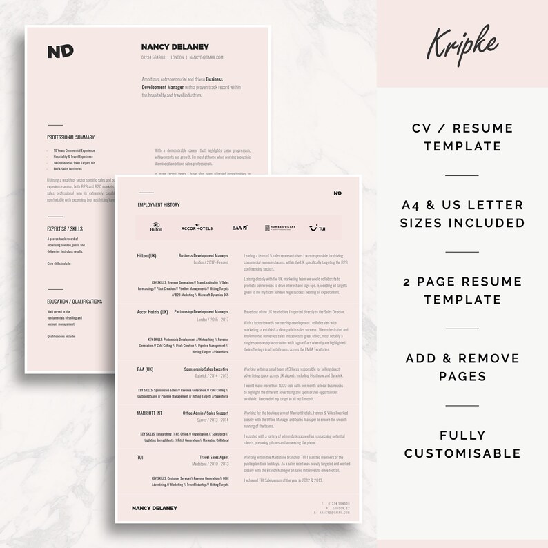 Eyecatching BDM Resume Layout - Il 794xN.2486159026 932z 