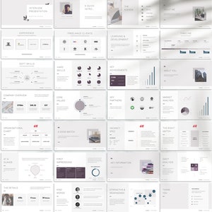 Pitch Deck / Powerpoint Interview Presentation Template / - Etsy