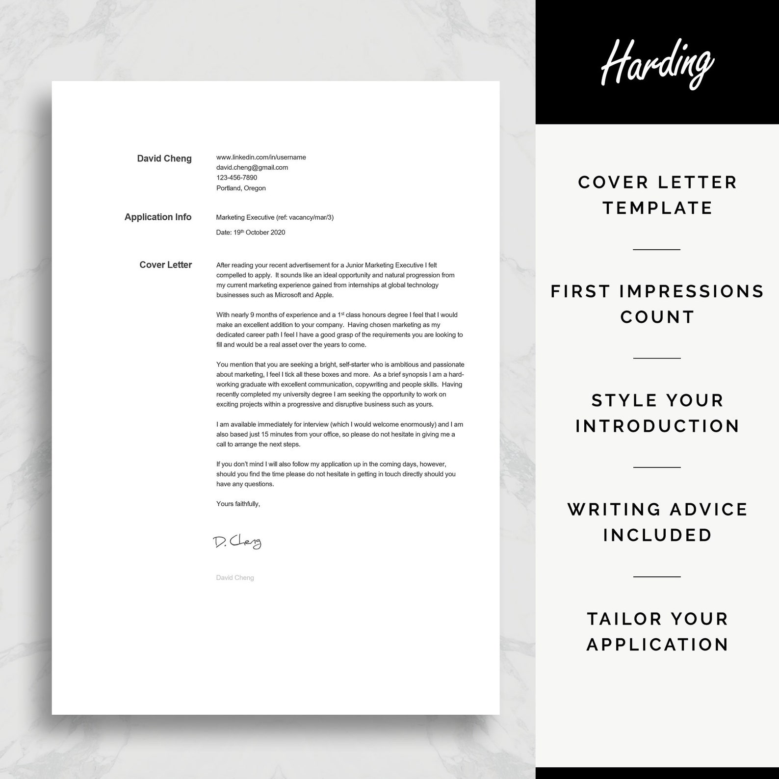 College Student Resume Template High School Resume First Etsy