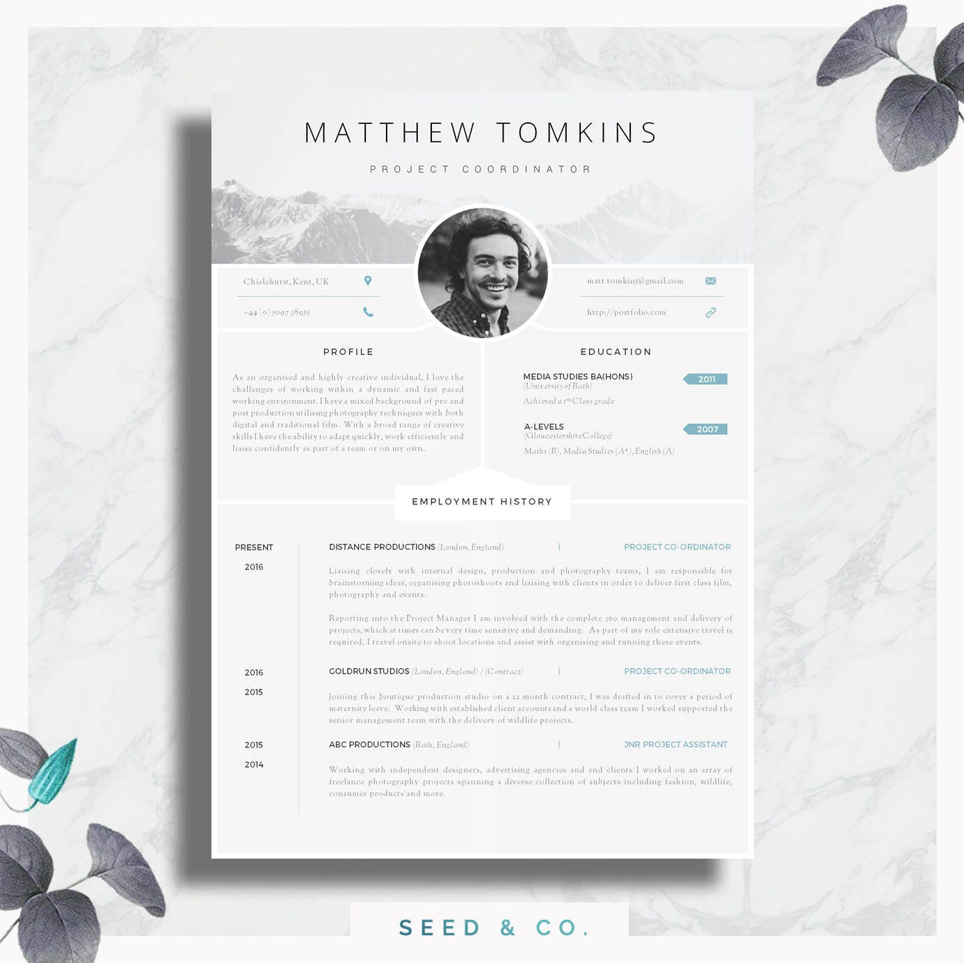 Cv Template Creative Resume Template Modern Cv Cover Letter Advice Printable For Word The Aurelius Cv Template