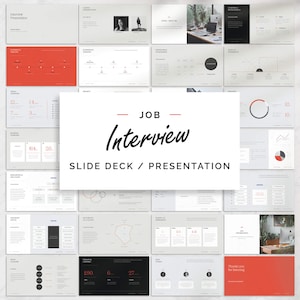Job Interview Presentation PPT, Interview Presentations, Slide Deck, PowerPoint Presentation, Presentation Slides, Slide Deck Template