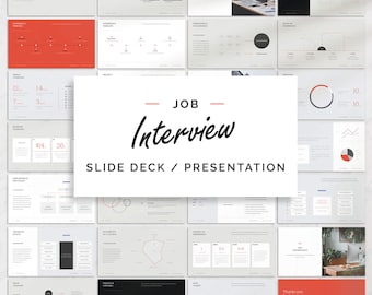 Job Interview Presentation PPT, Interview Presentations, Slide Deck, PowerPoint Presentation, Presentation Slides, Slide Deck Template
