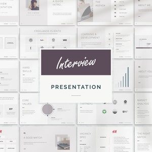 Pitch Deck / PowerPoint Interview Presentation Template / Slide Deck Presentation / Zoom Template / Business Presentation Template / Zoom