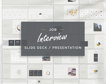 Interview PowerPoint Template / Job Interview Presentation / Slide Deck / Zoom Presentation / Presentation Slides / Slide Deck Template