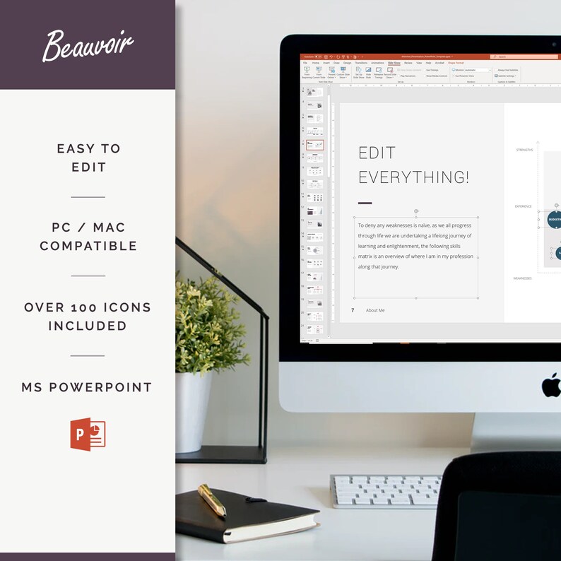 Pitch Deck / PowerPoint Interview Presentation Template / Etsy