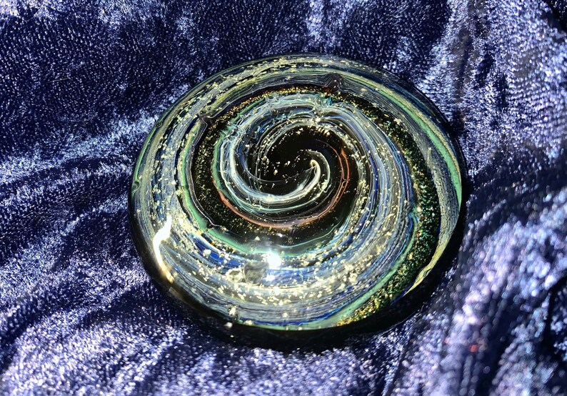 Twist Cremation Paperweight / Handmade To Order Spiral Glass Paperweight / Pet Loss Only / Ashes / shops Memorial / Glass Cremation