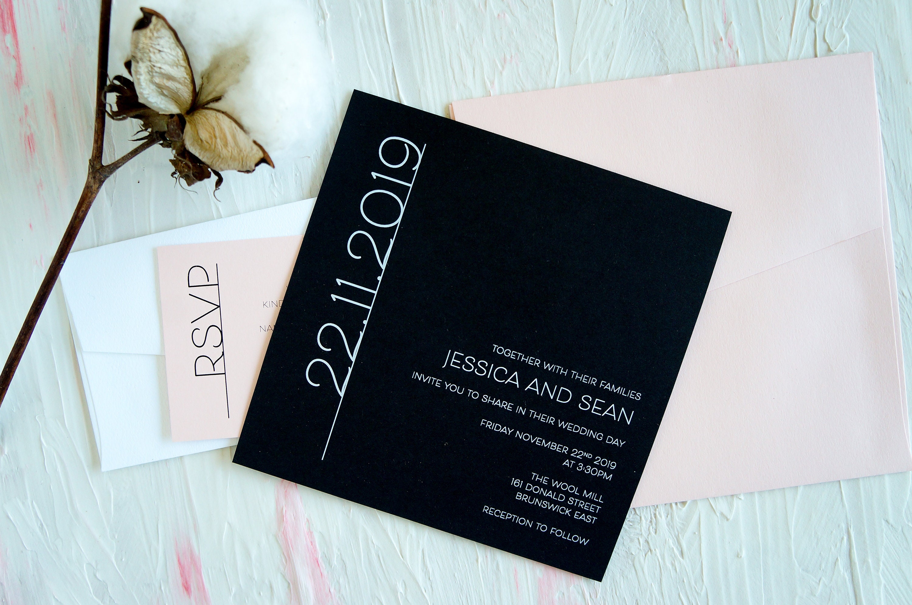 Unique Wedding Invitations Elegant Wedding Invitations Etsy