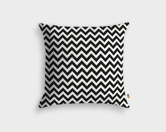 Modern zig zag pillow - Made in France - 45 x 45 cm