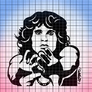 THE DOORS Jim Morrison - svg,png,pdf Cut File & Graphic HTV - The Lizard King Push Away Rock and Roll Band Cricut Cameo und mehr