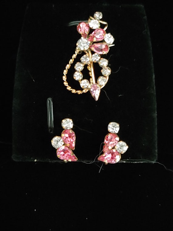 Vintage Star-Art Pin and Earrings Set