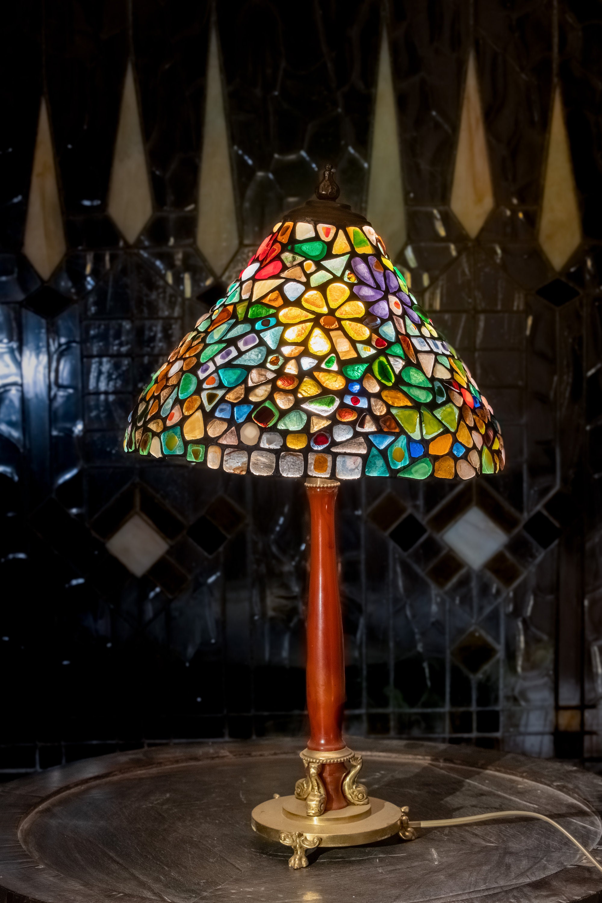 Tiffany water 2024 lily lamp