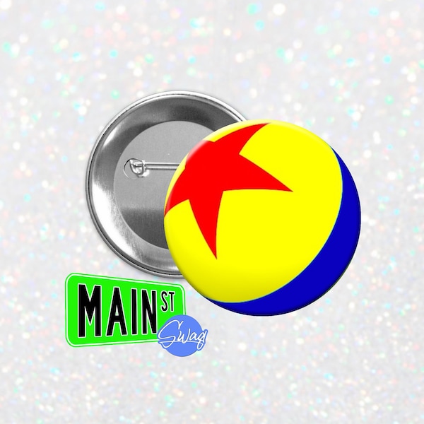 Disney Pixar Inspired LUXO Ball - Buttons, Key Chains and Magnet