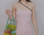 Reborn One of A kind 100 Upcycled materials ribbed dress