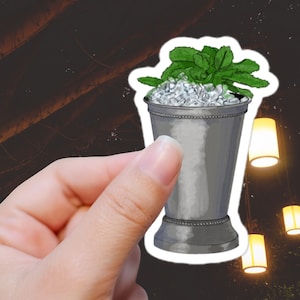 | autocollant Mint Julep Décalcomanie pour les gourmets du Sud et les amateurs du Kentucky Derby