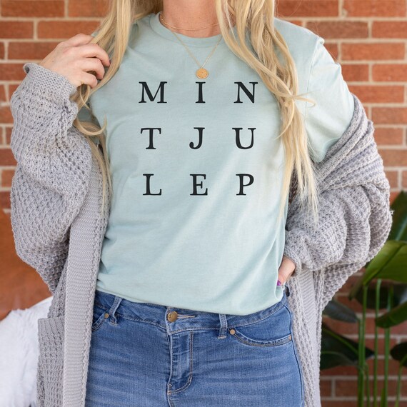 Mint Julep Shirt for Southern Foodies and Lovers of the Etsy