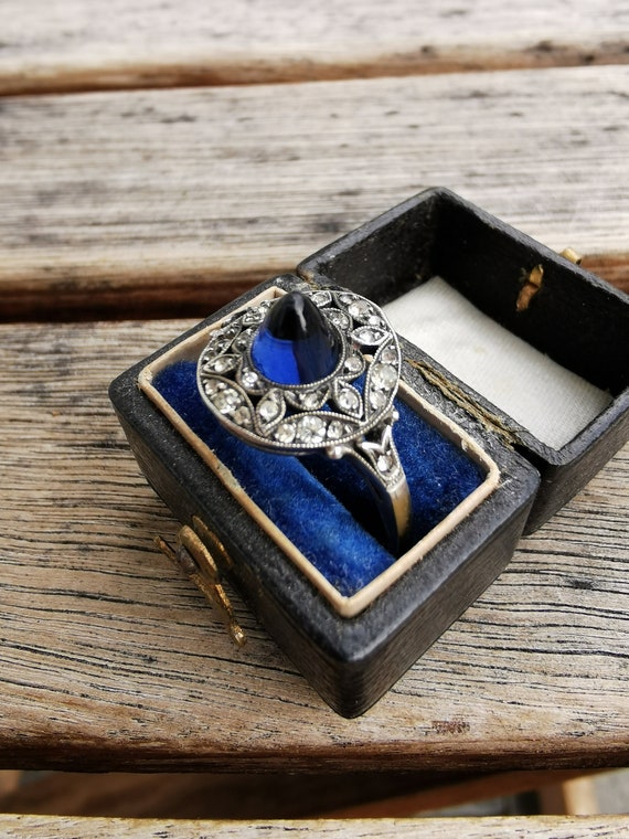 Edwardian Suagrloaf 18K Paste Ring