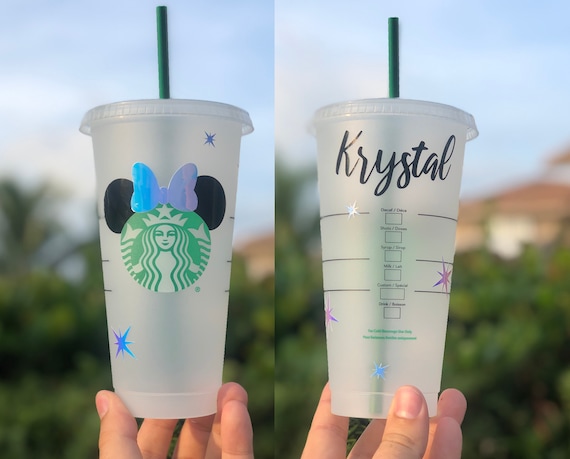 Download Free Disney Minnie Mouse Starbucks Venti Cup Teacher Gift Mothers Etsy SVG Cut Files