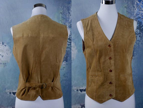 Suede waistcoat womens discount
