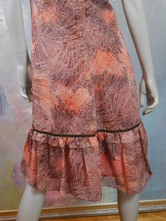Sleeveless Prairie Dress, 1970s European Vintage … - image 7