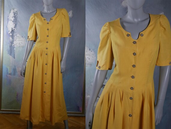 yellow western dress