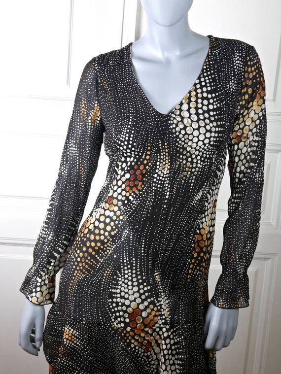Bronze polka dot dress online