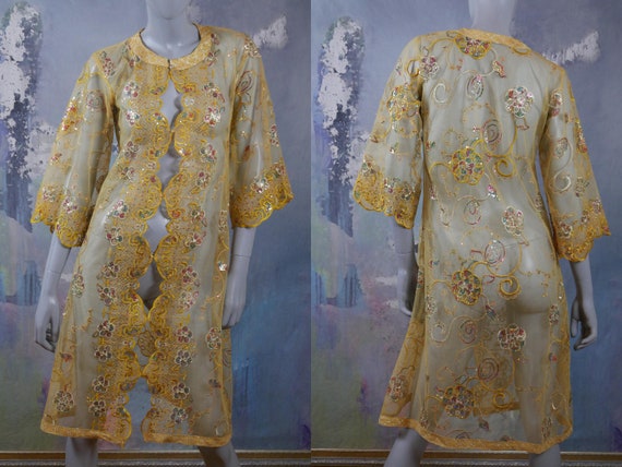 Mogul Indian Princess Dress, 1990s Vintage Silk &… - image 10