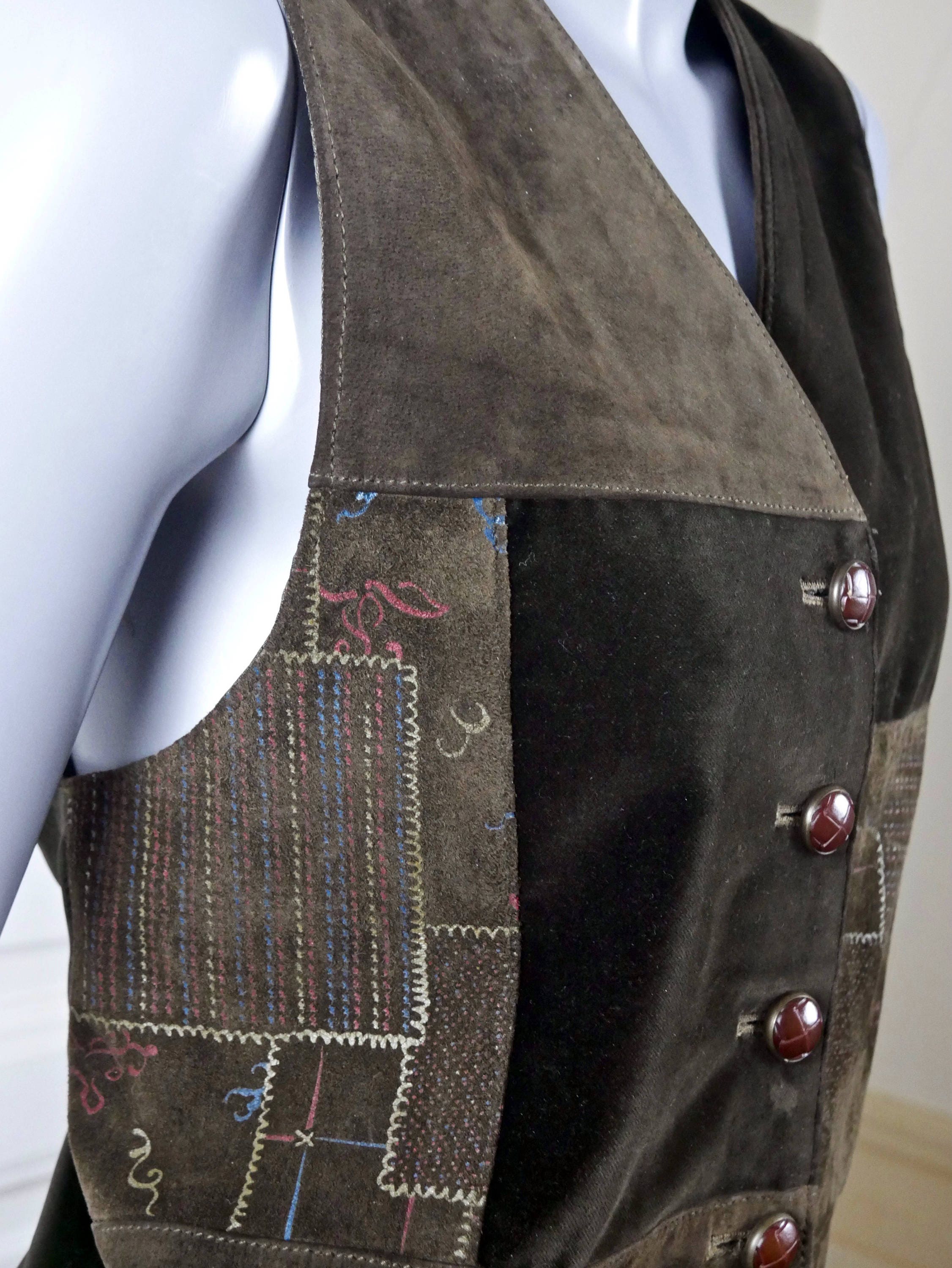 Gilet Frange Cowboy Gilet Da Cowboy In Pelle Scamosciata Per