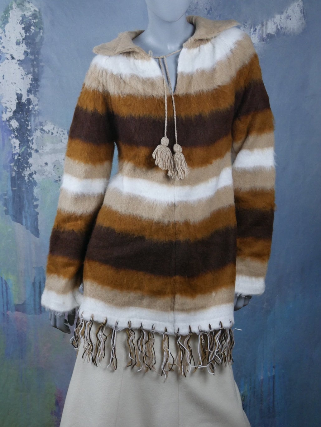 1970s Sheer Mohair Wrap Sweater