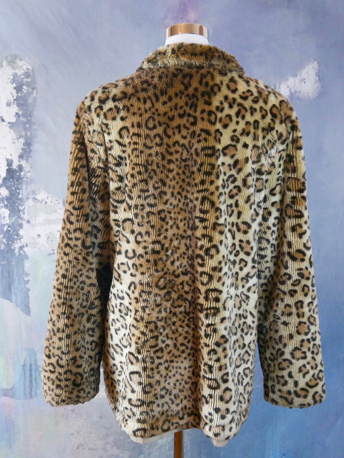 Reversible Leopard Print Faux Fur Coat 1980s European | Etsy