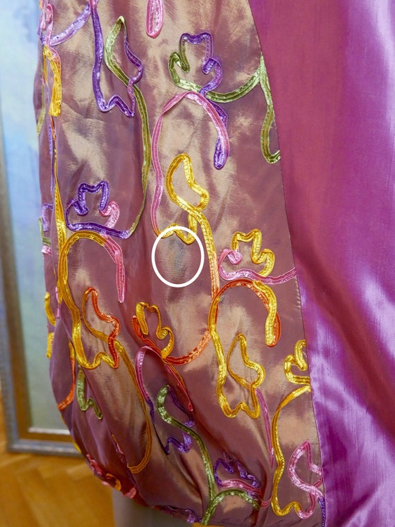 Tulip Skirt, 1990s European Vintage Fuchsia Pink … - image 5