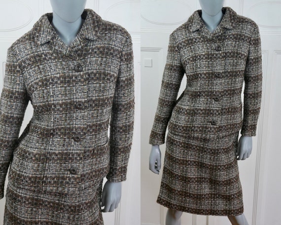 Brown Tweed Suit, with 60s European Vintage Blaze… - image 1