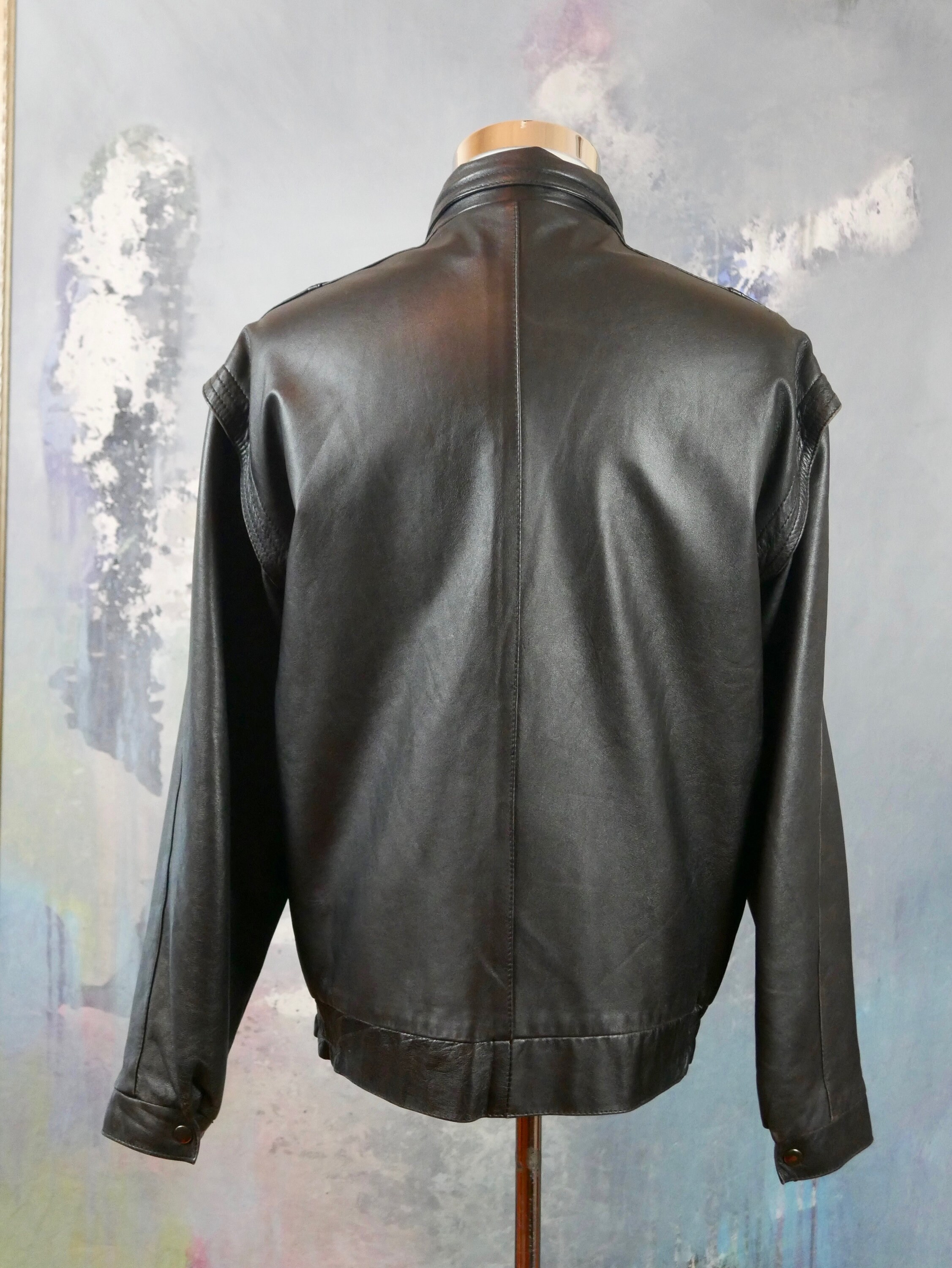 1980s Black Leather Jacket, European Vintage Genuine Leather Jacket, Retro Menswear, Made in Finland: Size XXL 46 US/UK - Etsy 1980s Black Leather Jacket, European Vintage Genuine Leather Jacket, Retro Menswear, Made in Finland: Size XXL 46 US/UK - Etsy