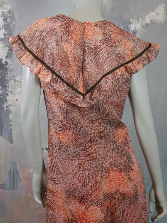 Sleeveless Prairie Dress, 1970s European Vintage … - image 6