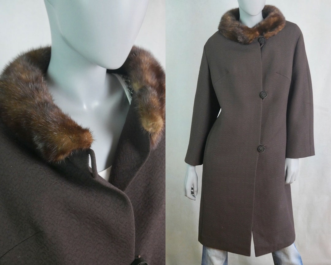 1960s Mink Collar Coat