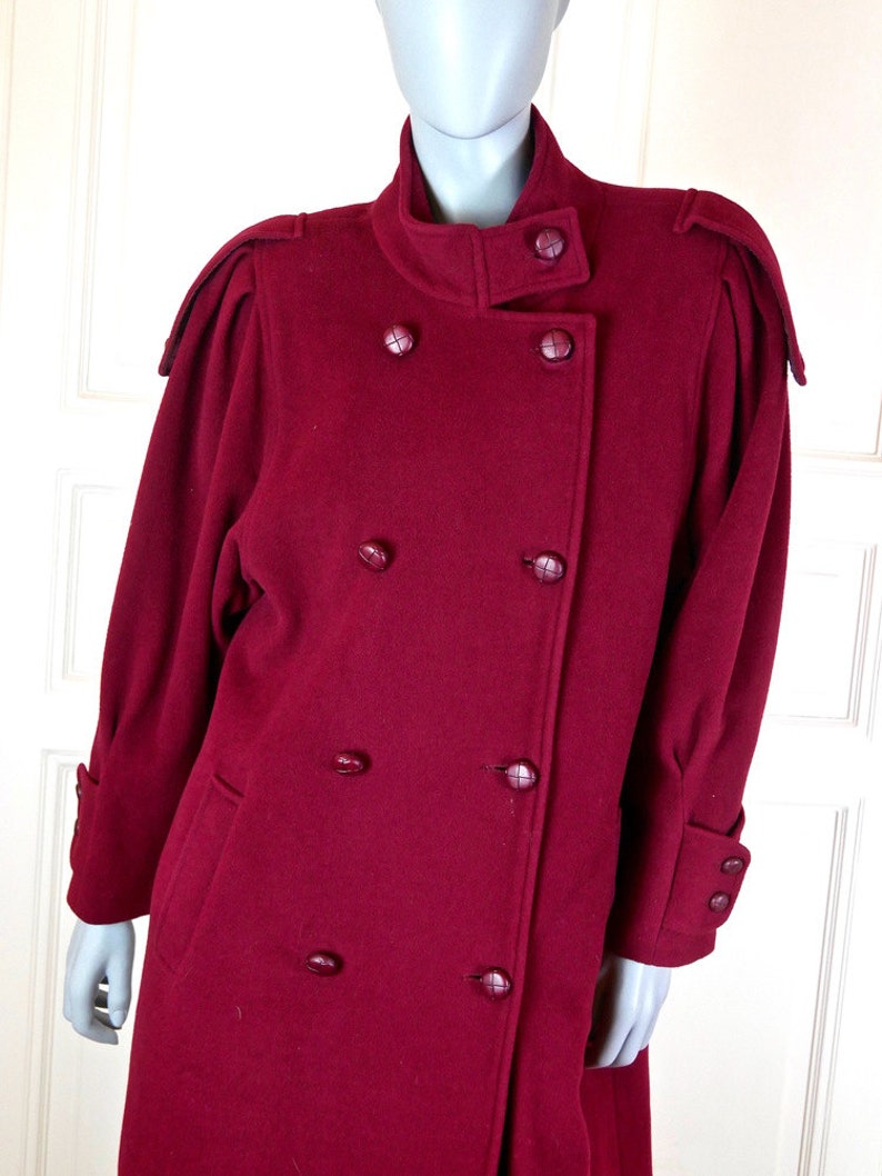 1980s European Vintage Long Tunic-Style Lightweight Blazer Top Red Floral Blouse Size 12 US 16 UK