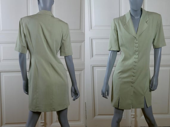 green emerald velvet dress Mint Green Tunic/Dress with Pants – Ihaworld main image 1