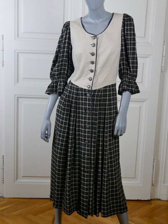 Prairie Dress, Austrian Vintage Trachten Rustic C… - image 6