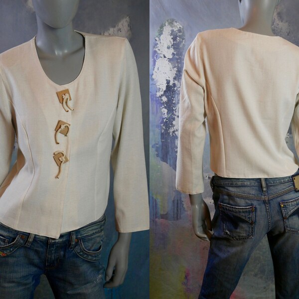 White Linen Top Etsy