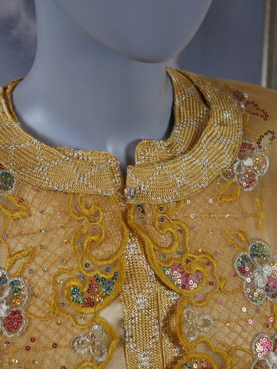 Mogul Indian Princess Dress, 1990s Vintage Silk &… - image 3