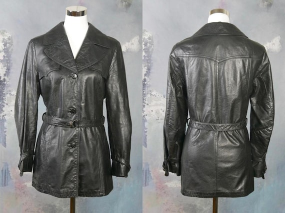 【70s】Euro Vintage All Leather TrenchCoat 70s】Euro Vintage All Leather TrenchCoat