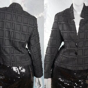 Vintage Trachten chaqueta, austriaco negro corduroy chaqueta tradicional tirolesa, estilo bávaro Blazer w botones de moneda germánica: tamaño 6 EE.UU., 10 Reino Unido